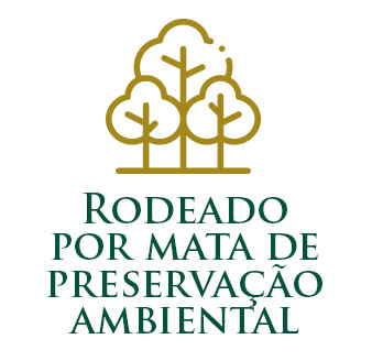 Rodeado por mata de preservação ambiental